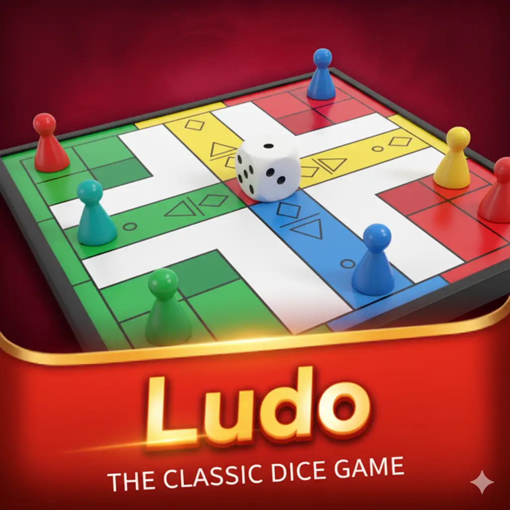 Play Ludo online on Rummy 77 Game App