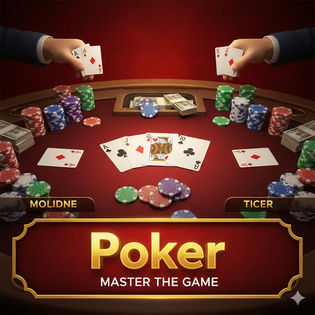 Play Poker online on Rummy 77 Game App